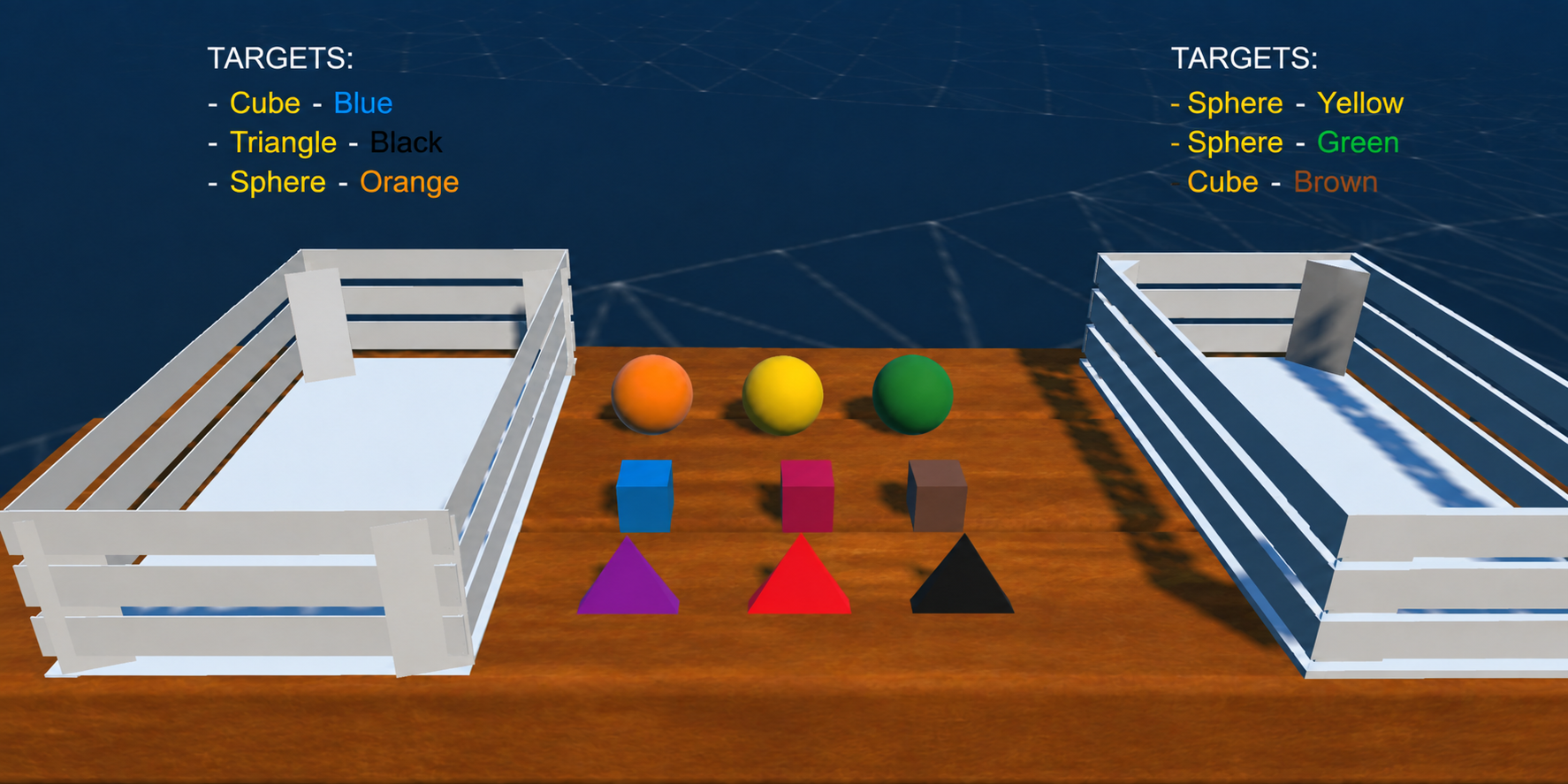 Balls Hand Sorting VR activity