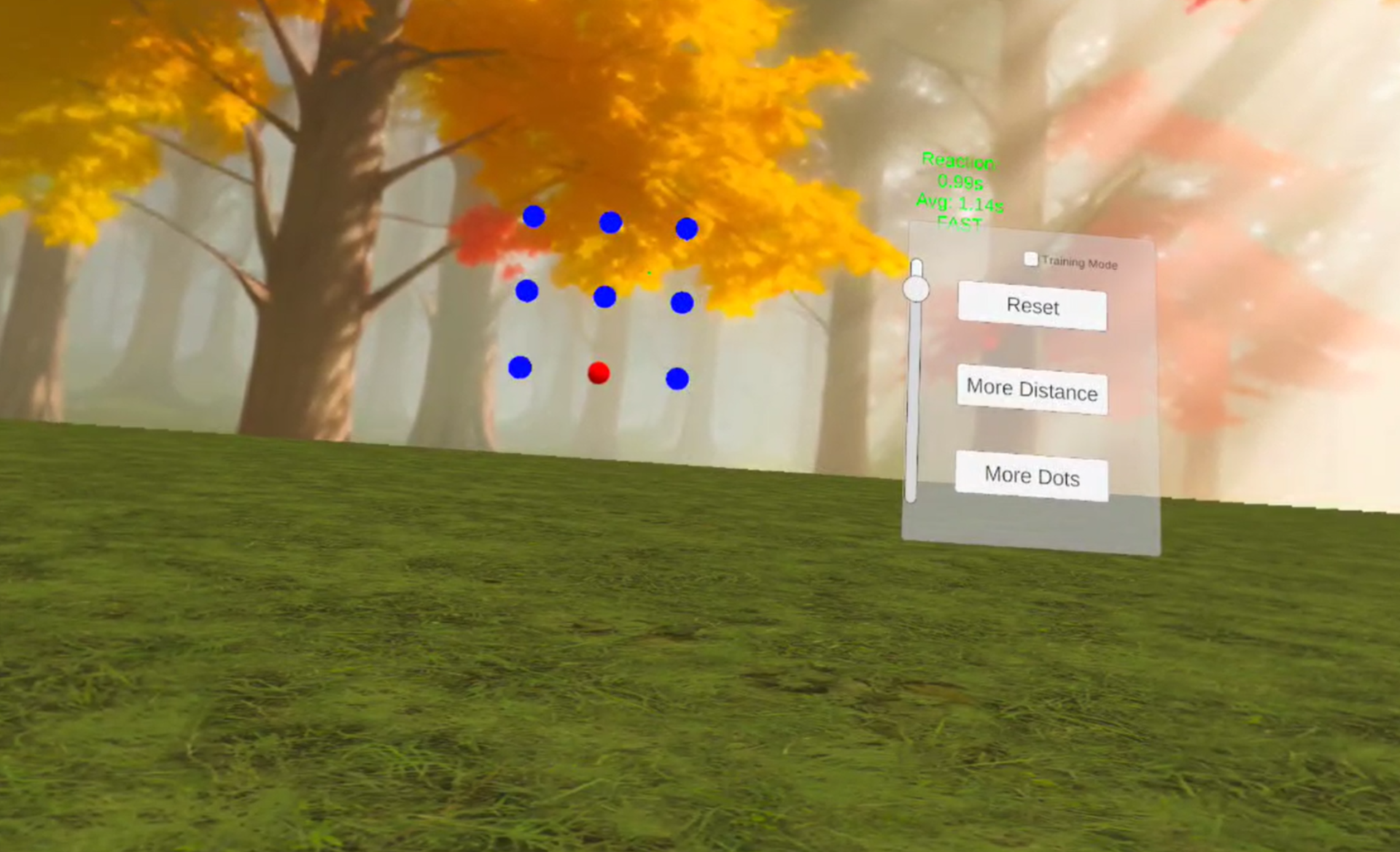 Dots Head Tracking VR activity